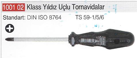 YILDIZ TORNAVIDA KLAS SIYAH PH2 6 X 125   CERPA